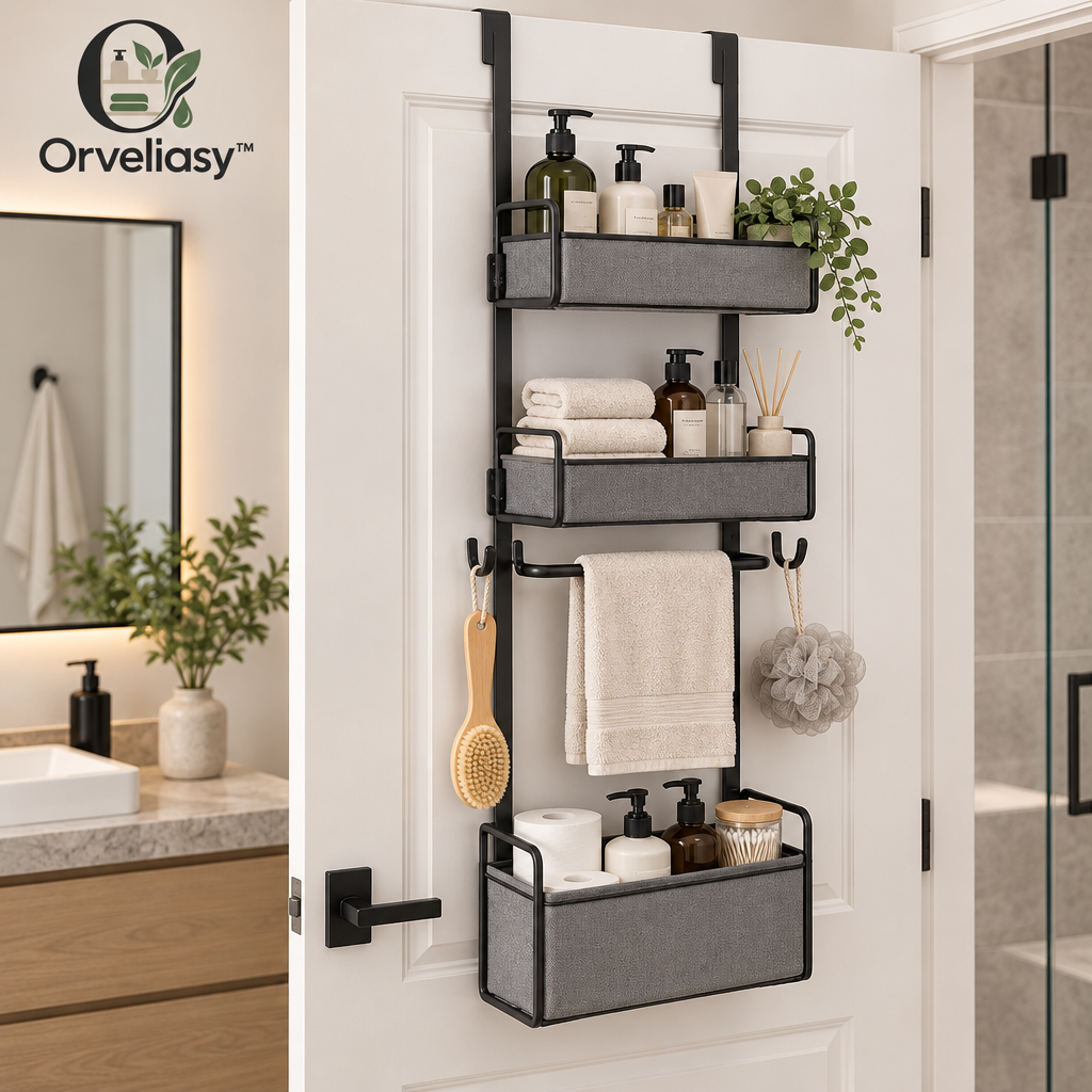 Orvellasy™ Over-the-Door Bathroom Organizer \ - hero image