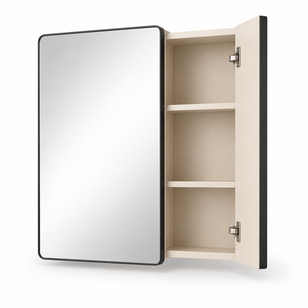 Orvellasy™ Wall-Mounted Bathroom Mirror Cabinet - white background
