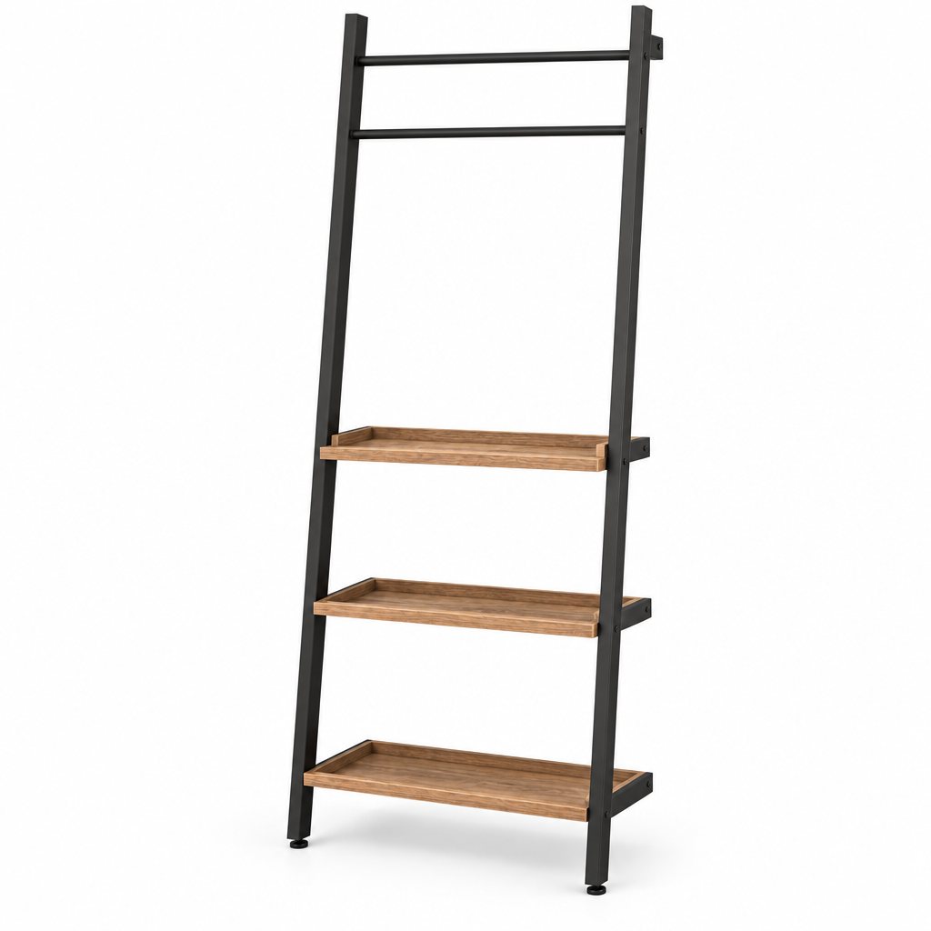 Orvellasy™ Ladder-Style Bathroom Storage Rack \ - white background