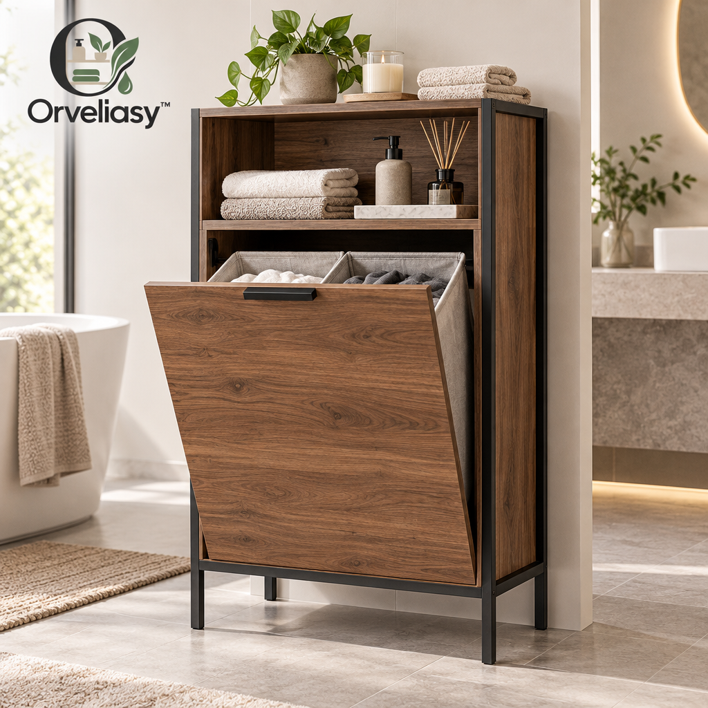 Orvellasy™ Bathroom Laundry Hamper Cabinet \ - hero image