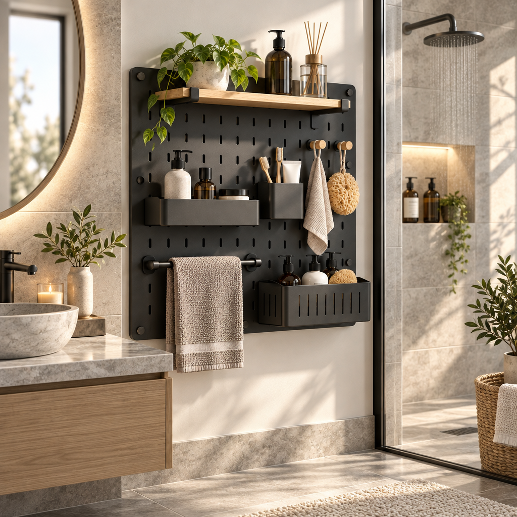Orvellasy™ Wall-Mounted Bathroom Organizer \ - bathroom scene