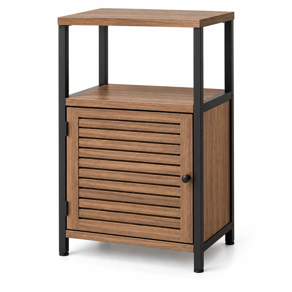 Orvellasy™ Bathroom Floor Storage Cabinet \ - white background