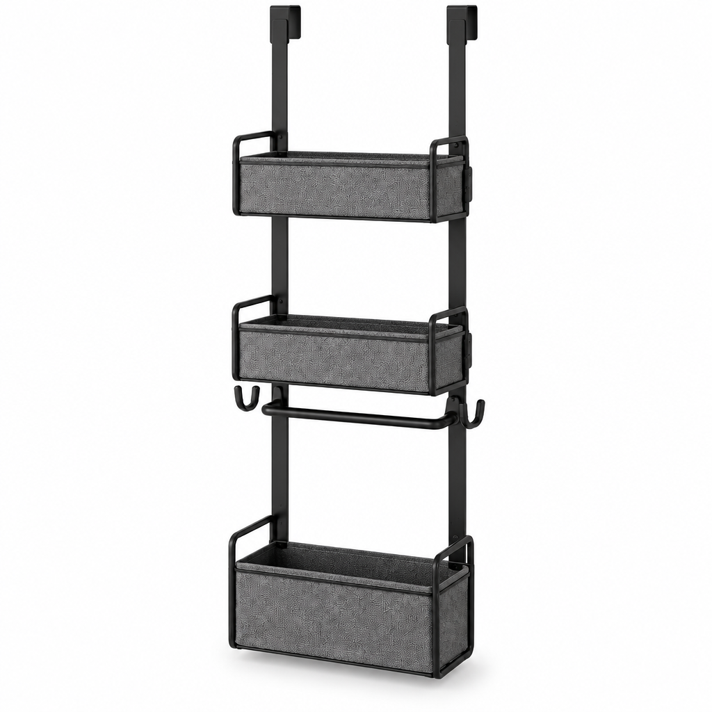 Orvellasy™ Over-the-Door Bathroom Organizer \ - white background