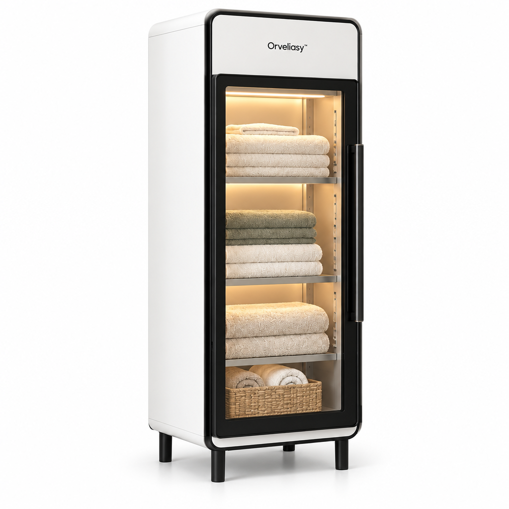 Orvellasy™ Tall Bathroom Storage Cabinet \ - white background